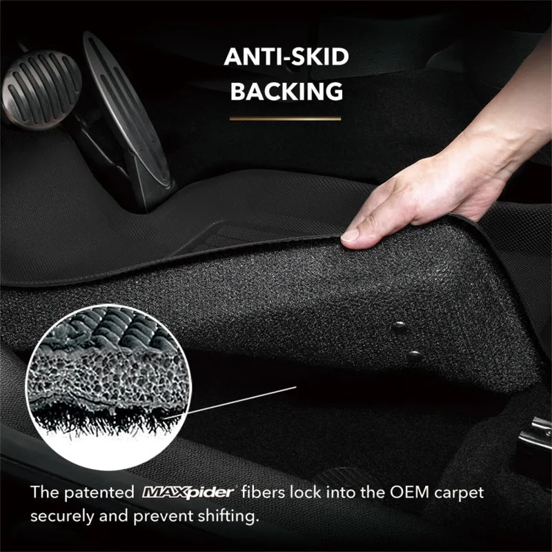 3D MAXpider Kagu 2nd Row Floor Liner - Black / Textured - GM Midsize Crossover 2010-17