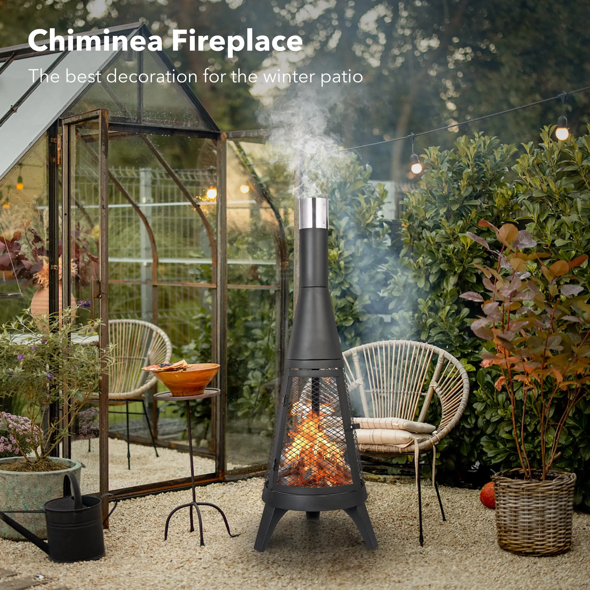 47.2" Cast Iron Chiminea