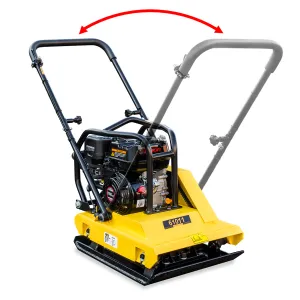 6.5HP Gas Walk Behind Vibratory Plate Asphalt Compactor Rammer Reversible Handle