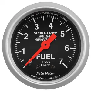 AutoMeter 3312-J GAUGE; FUEL PRESSURE; 2 1/16in.; 7.0KG/CM2; MECHANICAL; SPORT-COMP