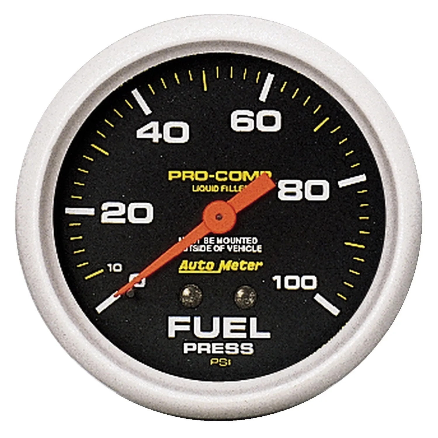 AutoMeter 5412 GAUGE; FUEL PRESS; 2 5/8in.; 100PSI; LIQUID FILLED MECH; PRO-COMP