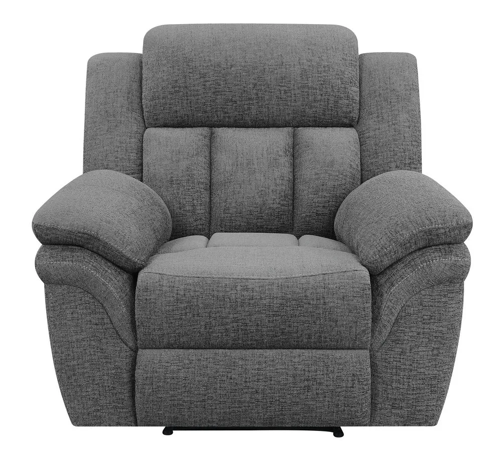 Bahrain Charcoal Chenille Power Glider Recliner