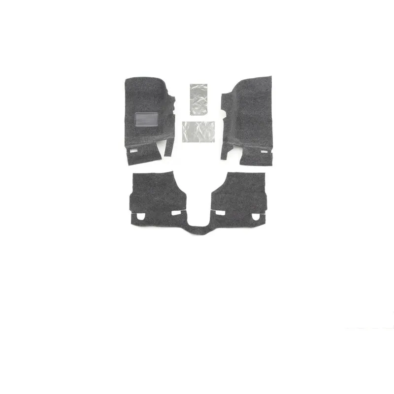 Bedrug Front Floor Liner - Composite - Gray - Heat Shield - Jeep Wrangler JK 2011-18
