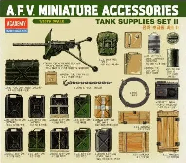 BONE YARD - Academy 1/35 3 x Accessories Sets (INCOMPLETE)