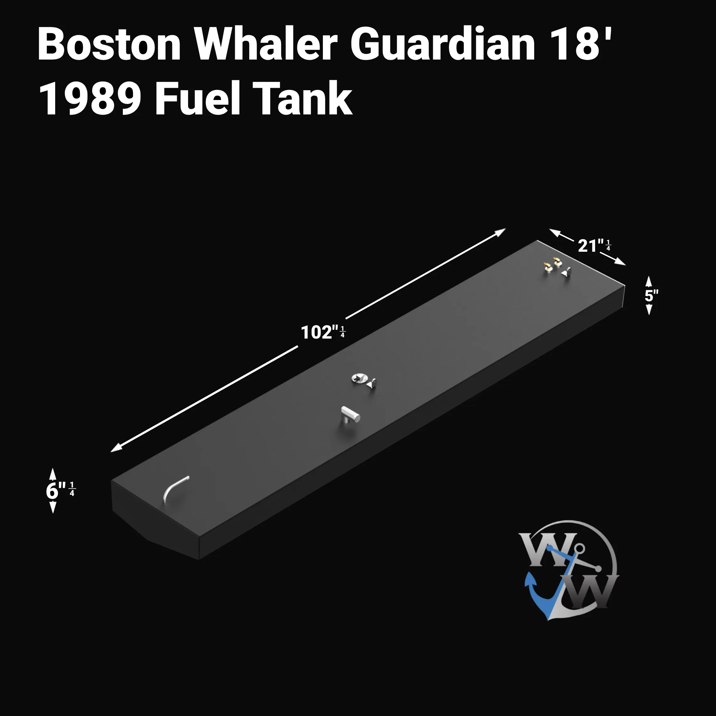 Boston Whaler Guardian 18' 57.14 gal 1989 Fuel Tank