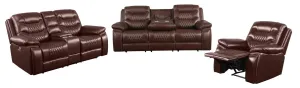 Brown - Flamenco Tufted Upholstered Recliner Brown