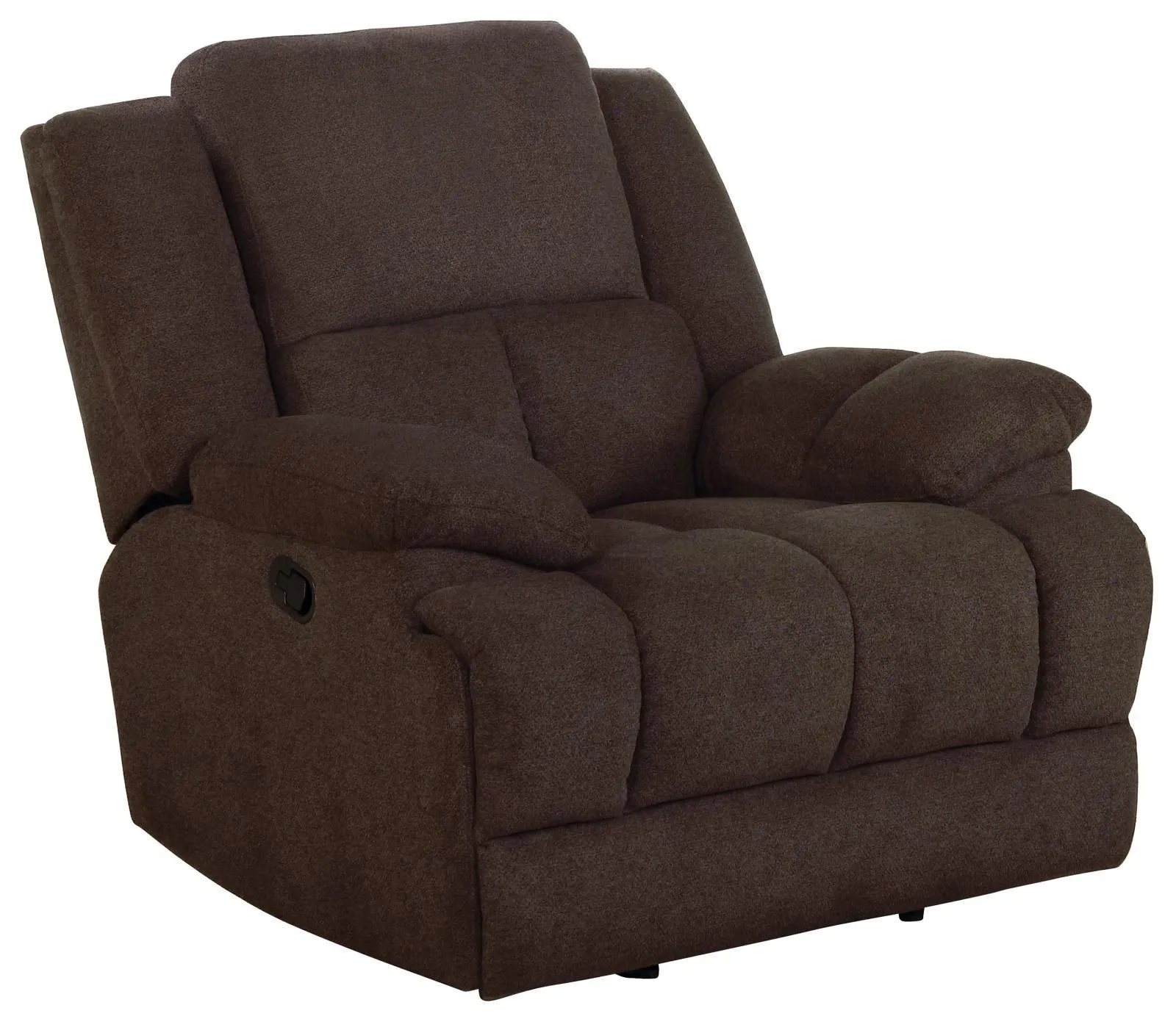 Brown - Waterbury Upholstered Glider Recliner Brown
