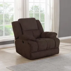 Brown - Waterbury Upholstered Glider Recliner Brown
