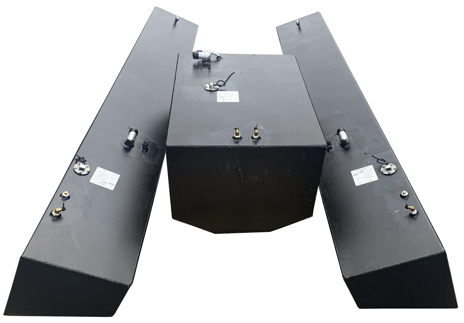 Contender 31' OEM Replacement 3 Fuel Tank Combo Kit #2 - 1 Small Belly (75 gal.) & 2 Standard Saddle Tanks