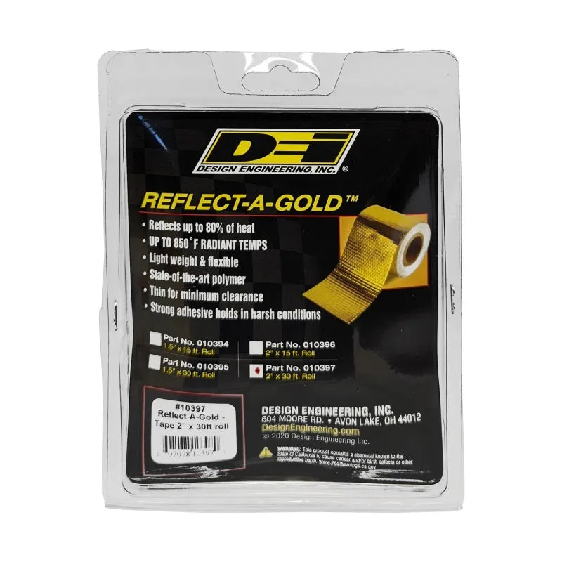 DEI Reflect-A-Gold Tape - 2" Wide - 30 ft Roll - Gold