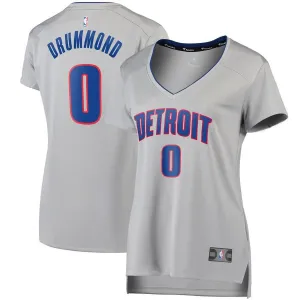 Detroit Pistons Andre Drummond Fanatics Branded Replica Fast Break Player Statement Jersey Womens - Grey | Ireland D4197T3