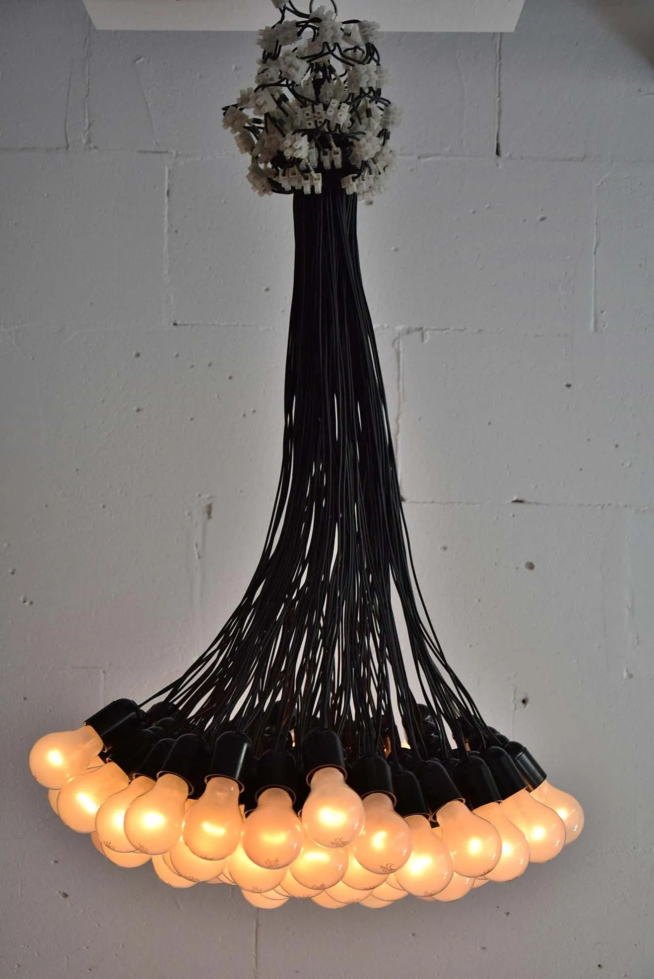 Droog Design Chandelier 85 Lamps by Rody Graumans, 1995