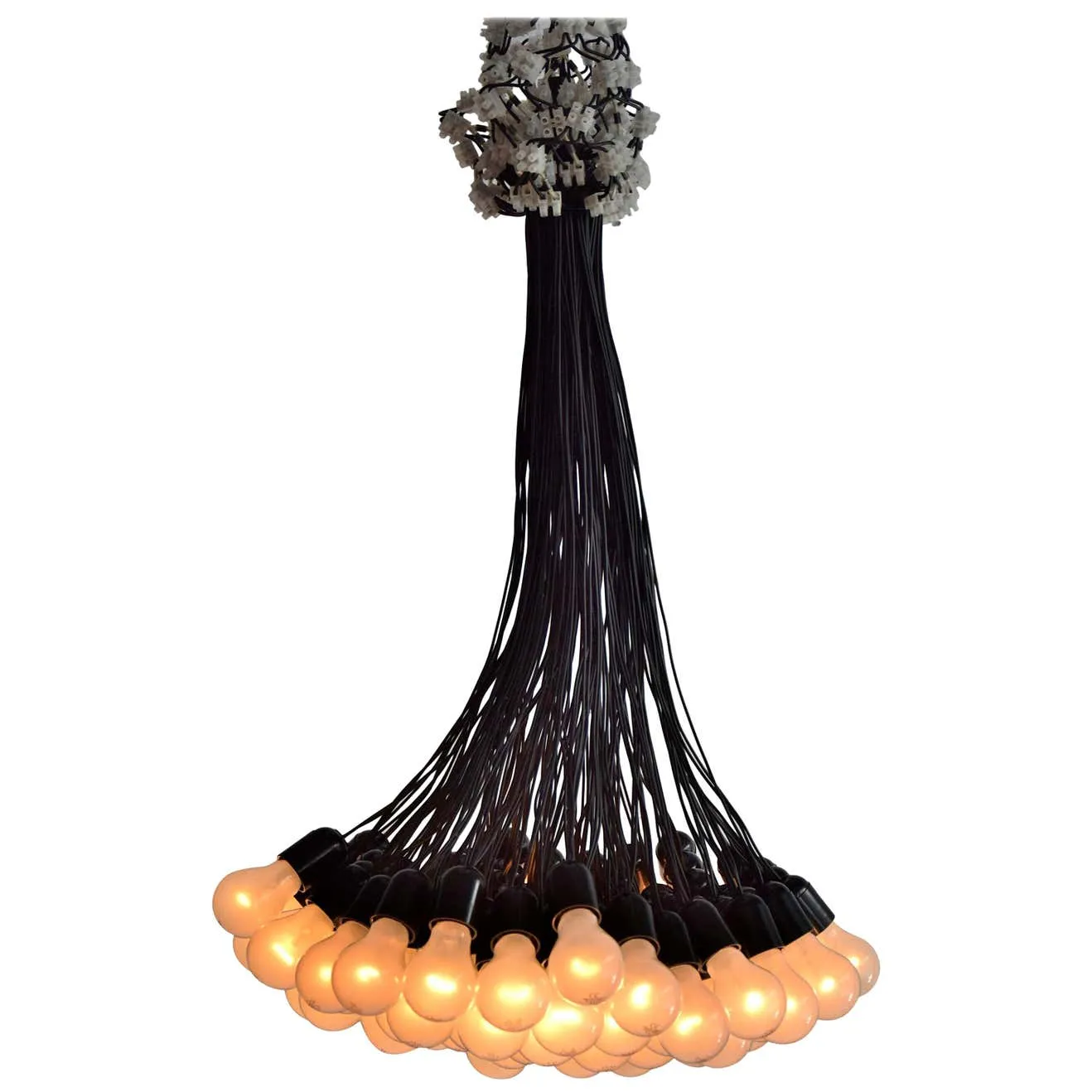 Droog Design Chandelier 85 Lamps by Rody Graumans, 1995