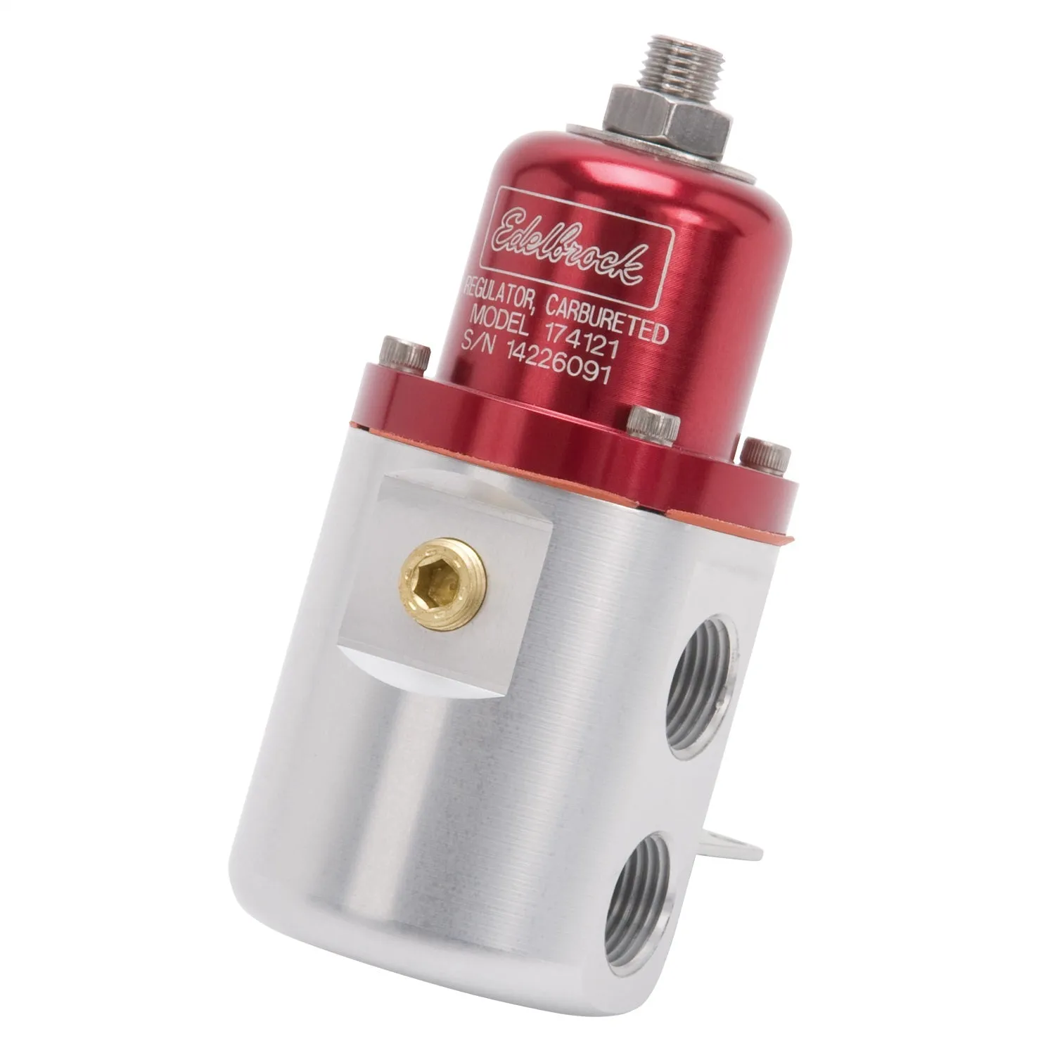 Edelbrock 174121 Edelbrock Carbureted Non-Bypass Style Fuel Pressure Regulator; 160 GPH