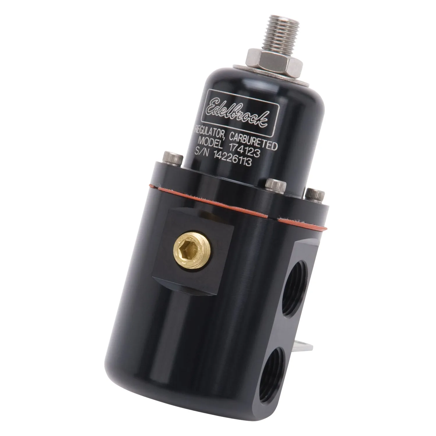 Edelbrock 174123 Edelbrock Carbureted Non-Bypass Style Fuel Pressure Regulator; 160 GPH