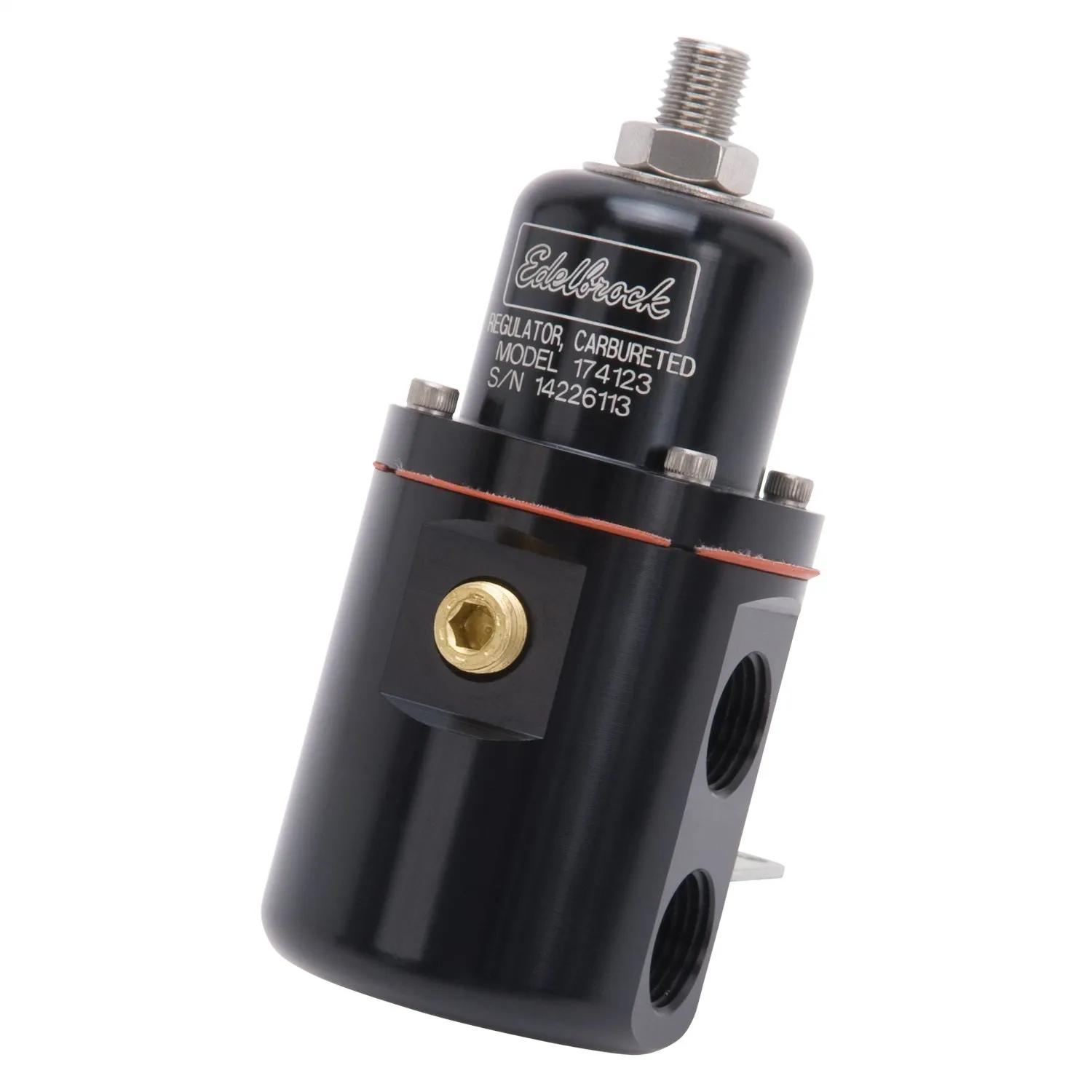 Edelbrock 174123 Edelbrock Carbureted Non-Bypass Style Fuel Pressure Regulator; 160 GPH