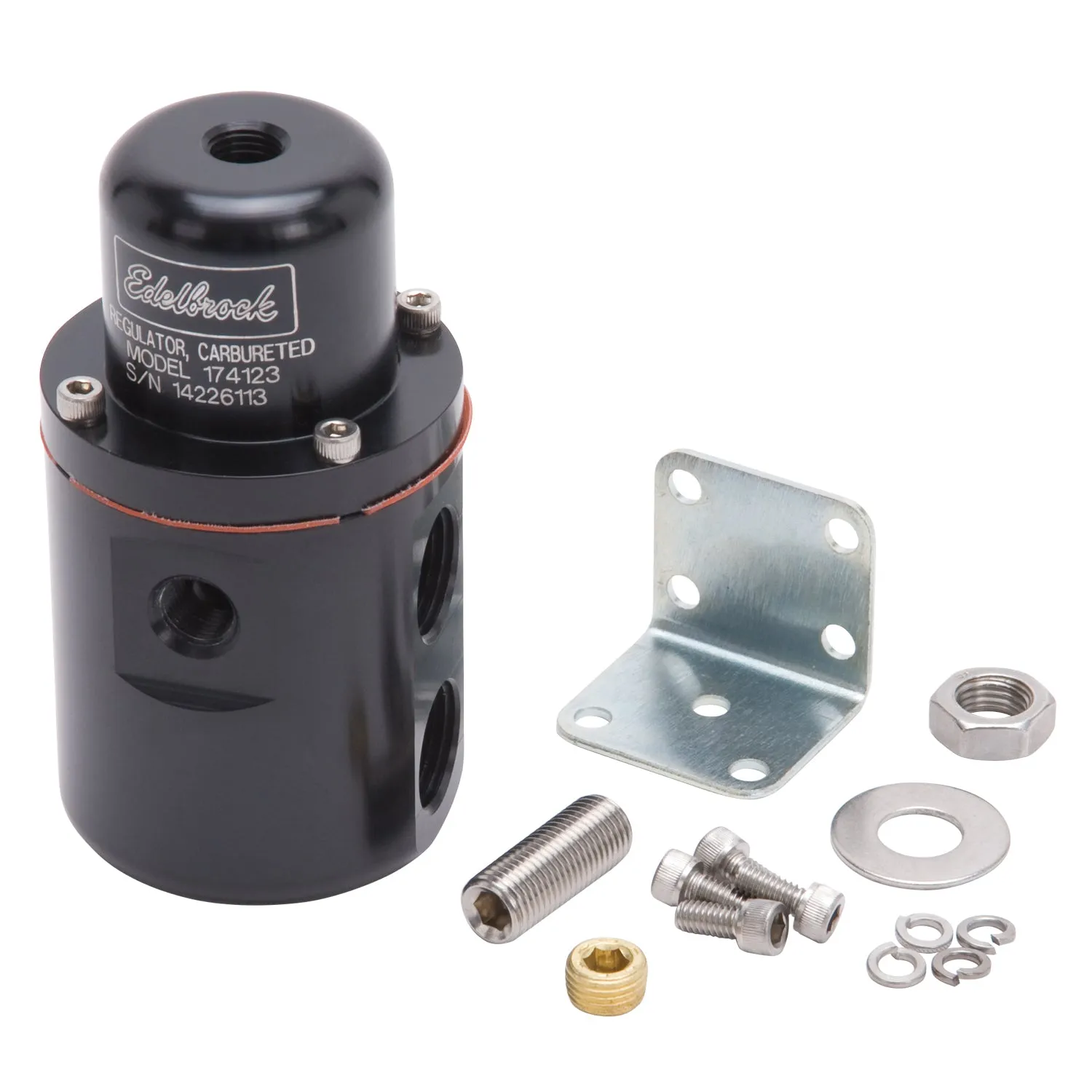 Edelbrock 174123 Edelbrock Carbureted Non-Bypass Style Fuel Pressure Regulator; 160 GPH
