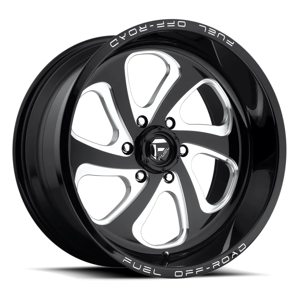 Fuel Offroad D587 Flow 20X12 6X135 -43 mm Gloss Black Milled