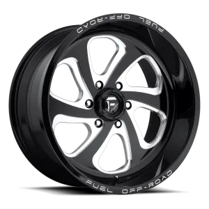 Fuel Offroad D587 Flow 20X12 6X135 -43 mm Gloss Black Milled