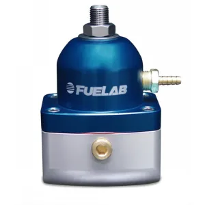 FUELAB 51505-3-L-E Fuel Pressure Regulator EFI (25-90 psi, 10AN-In, 6AN-Out) Blue