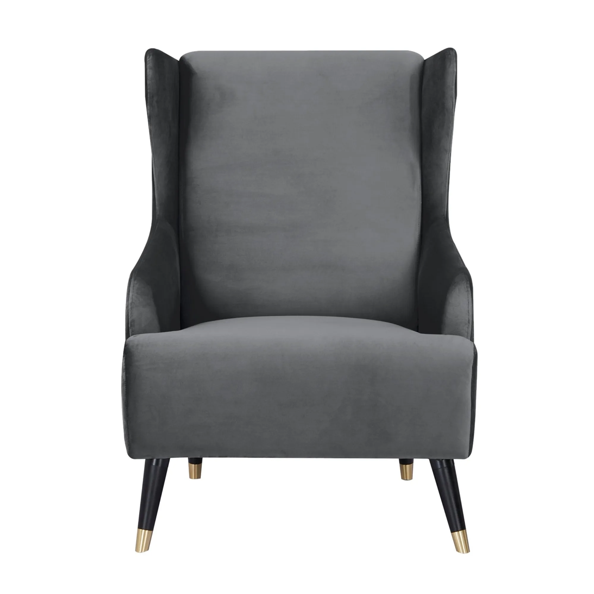Grey Scandinavian Fabric Upholstered Accent Chair - Sylvia
