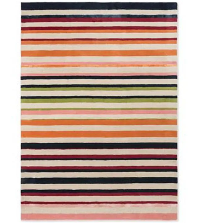 Harlequin Calla Stripe Rug Pomegranate/Clementine
