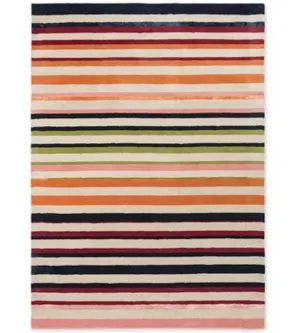 Harlequin Calla Stripe Rug Pomegranate/Clementine