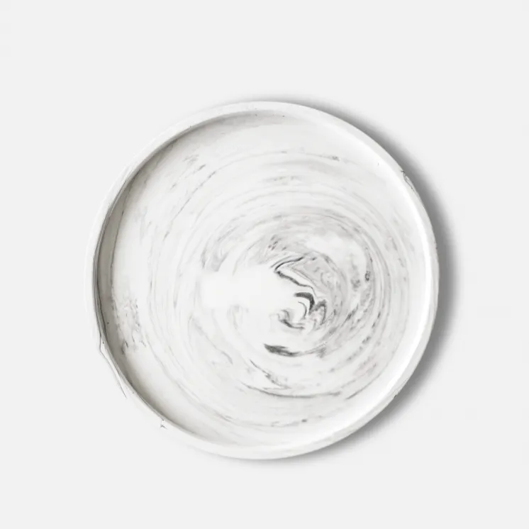 House Raccoon Vassoio Tray White Marble