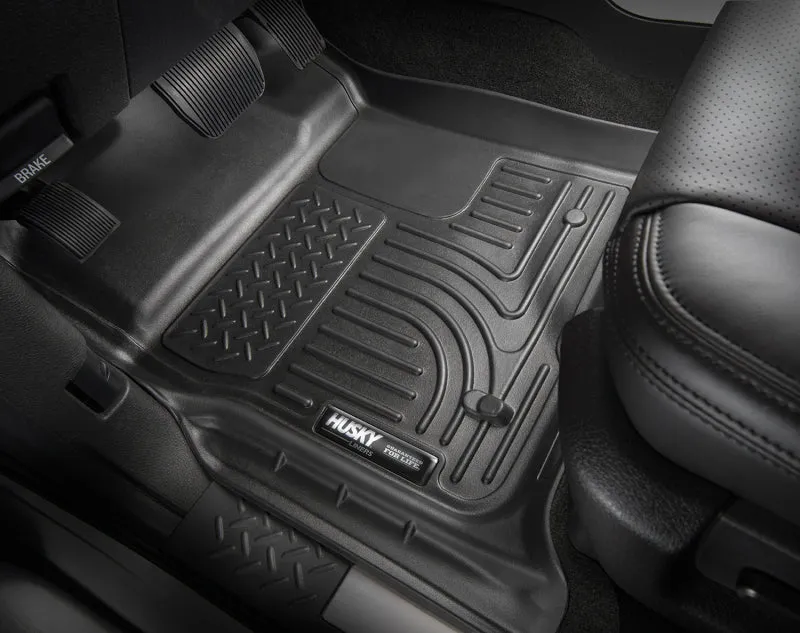 Husky Liners WeatherBeater Front / 2nd Row Floor Liner - Black - GM Compact SUV 2013-22