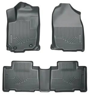 Husky Liners WeatherBeater Front/2nd Row Floor Liner - Black - Honda Accord 2013-16