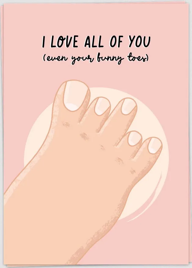 Kaart Blanche Valentine - Love All Of You