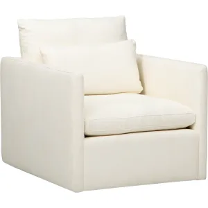 Lino Swivel Chair, Daly White