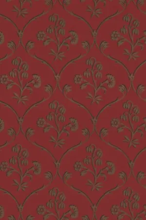 Little Greene Wallpaper Cranford Cherry Gold