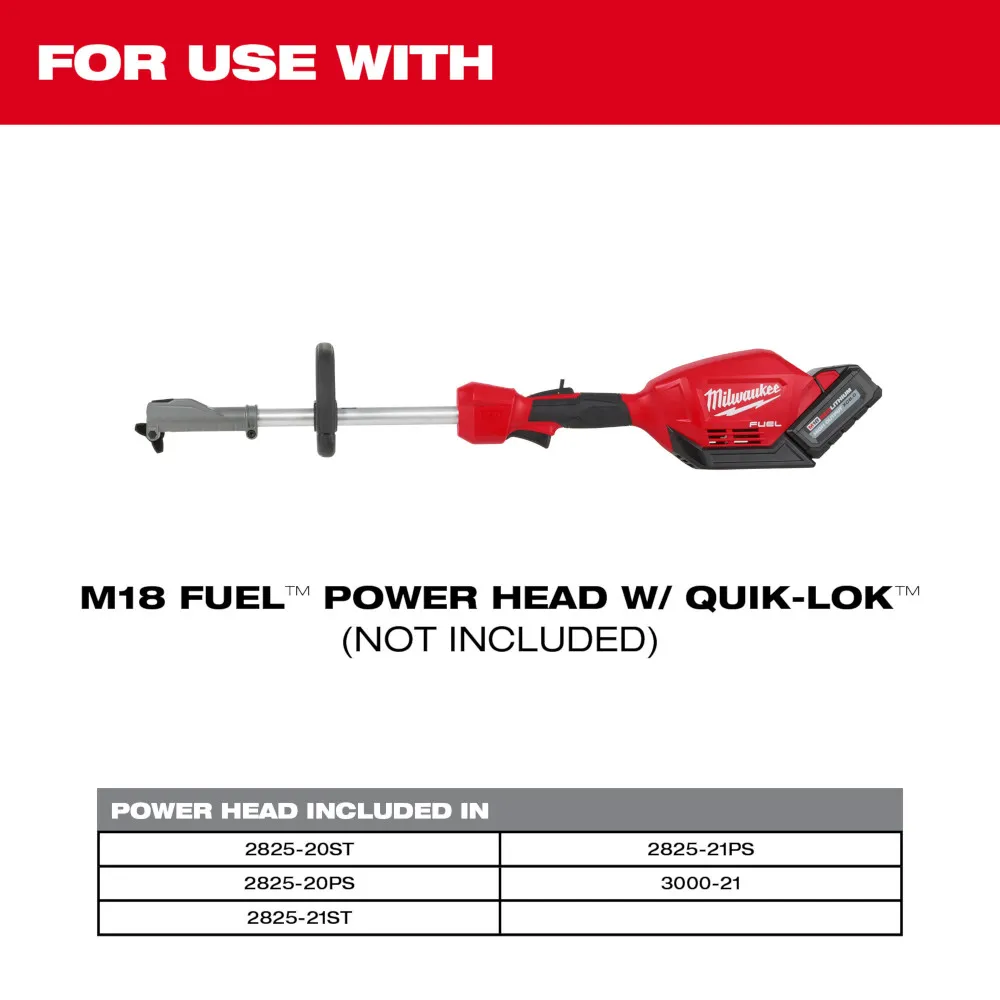 Milwaukee M18 Fuel Quik-Lok Rubber Broom Attachment