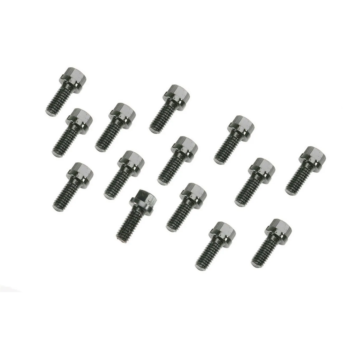 Mr. Gasket Header Bolt - 5/16-18 in Thread - 0.75 in Long - Hex Head - Black Oxide - Small Block Mopar - Set of 14