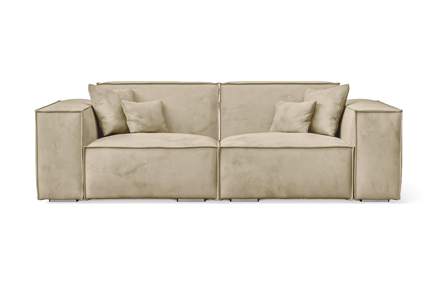 Naples 2 Seater Sofa Cream Velvet