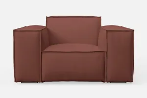 Naples Armchair Mauve Leather