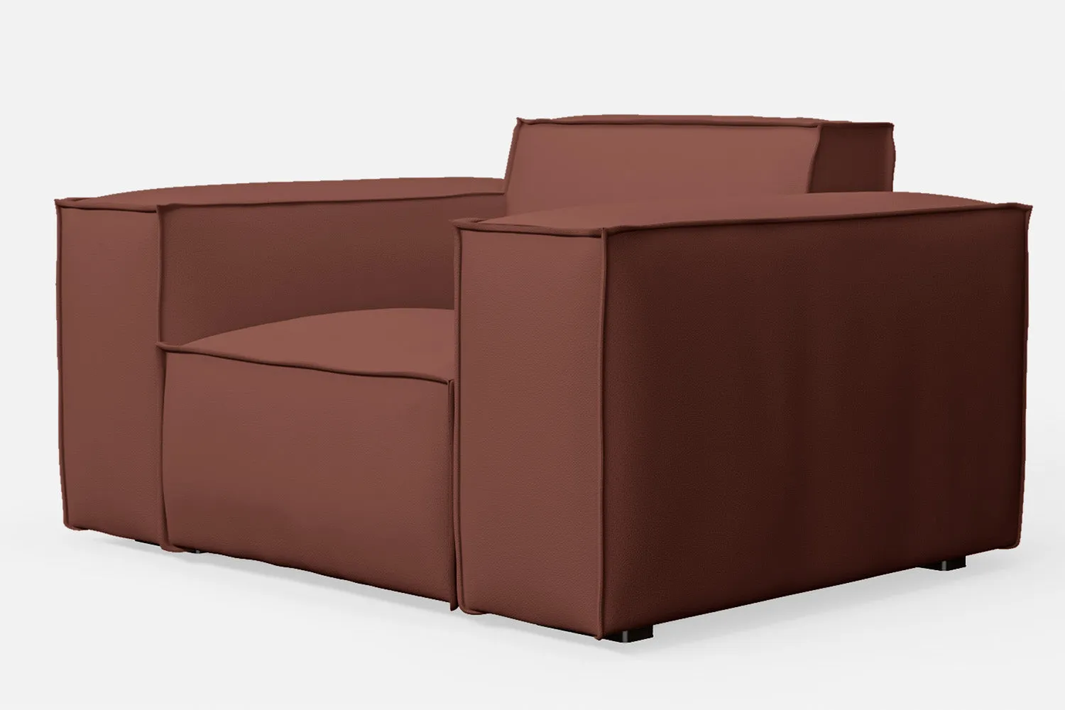 Naples Armchair Mauve Leather