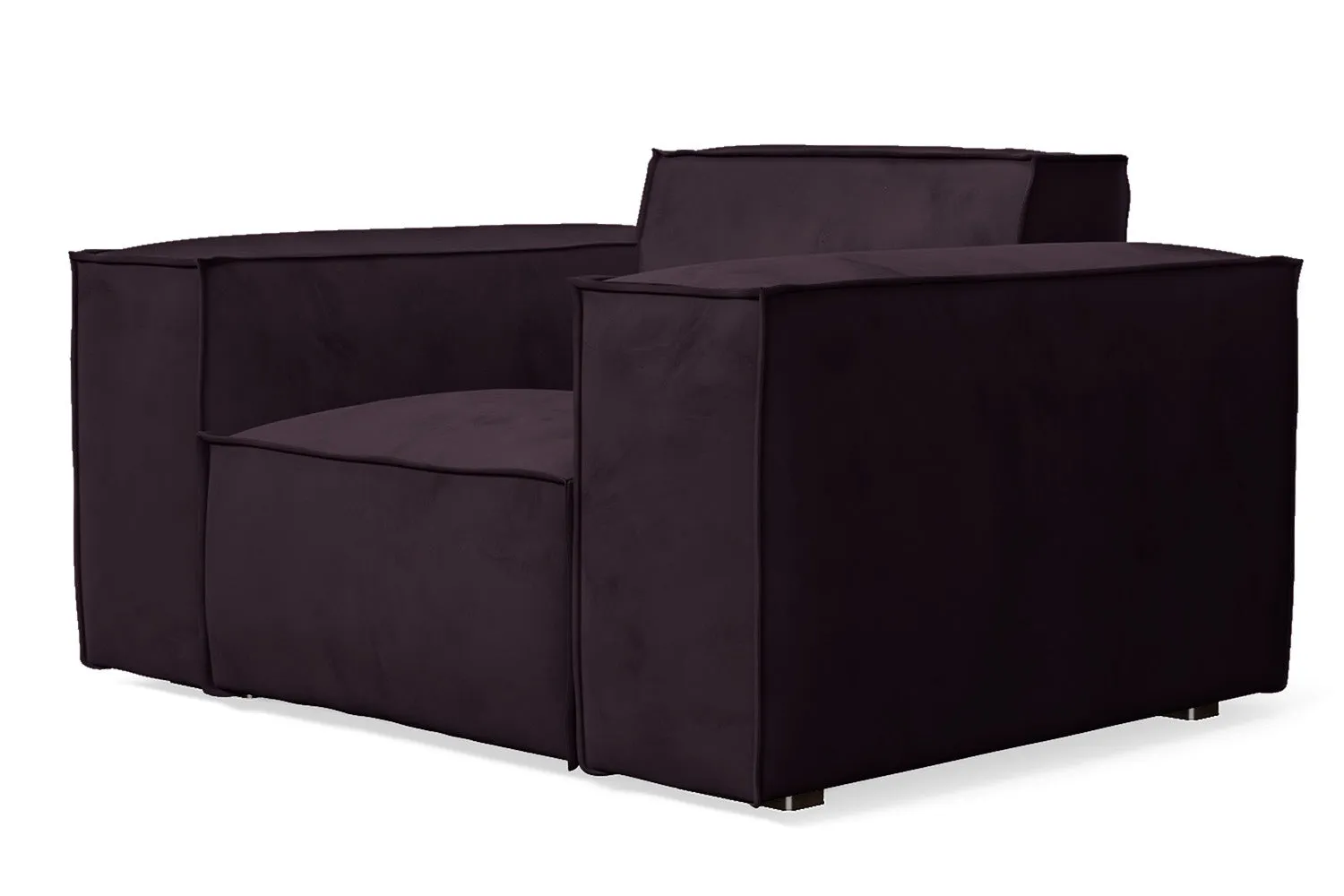 Naples Armchair Purple Velvet