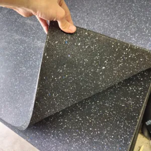 NEW Hammer Clad 3/4" Premium Rubber Gym Flooring Mats and Rubber Mats 4' x 6' Confetti Fleck