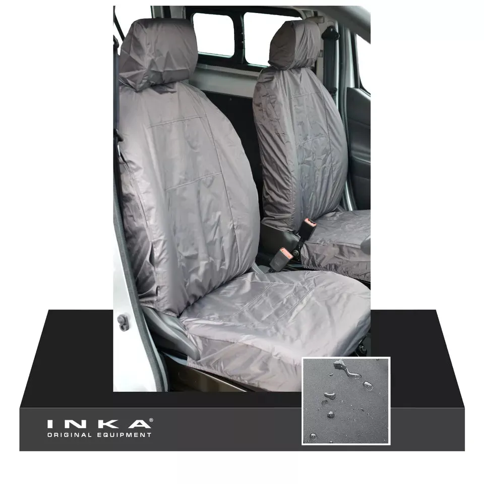 Nissan NV200 Front 1 1 INKA Fully Tailored Waterproof Seat Covers Grey MY09 