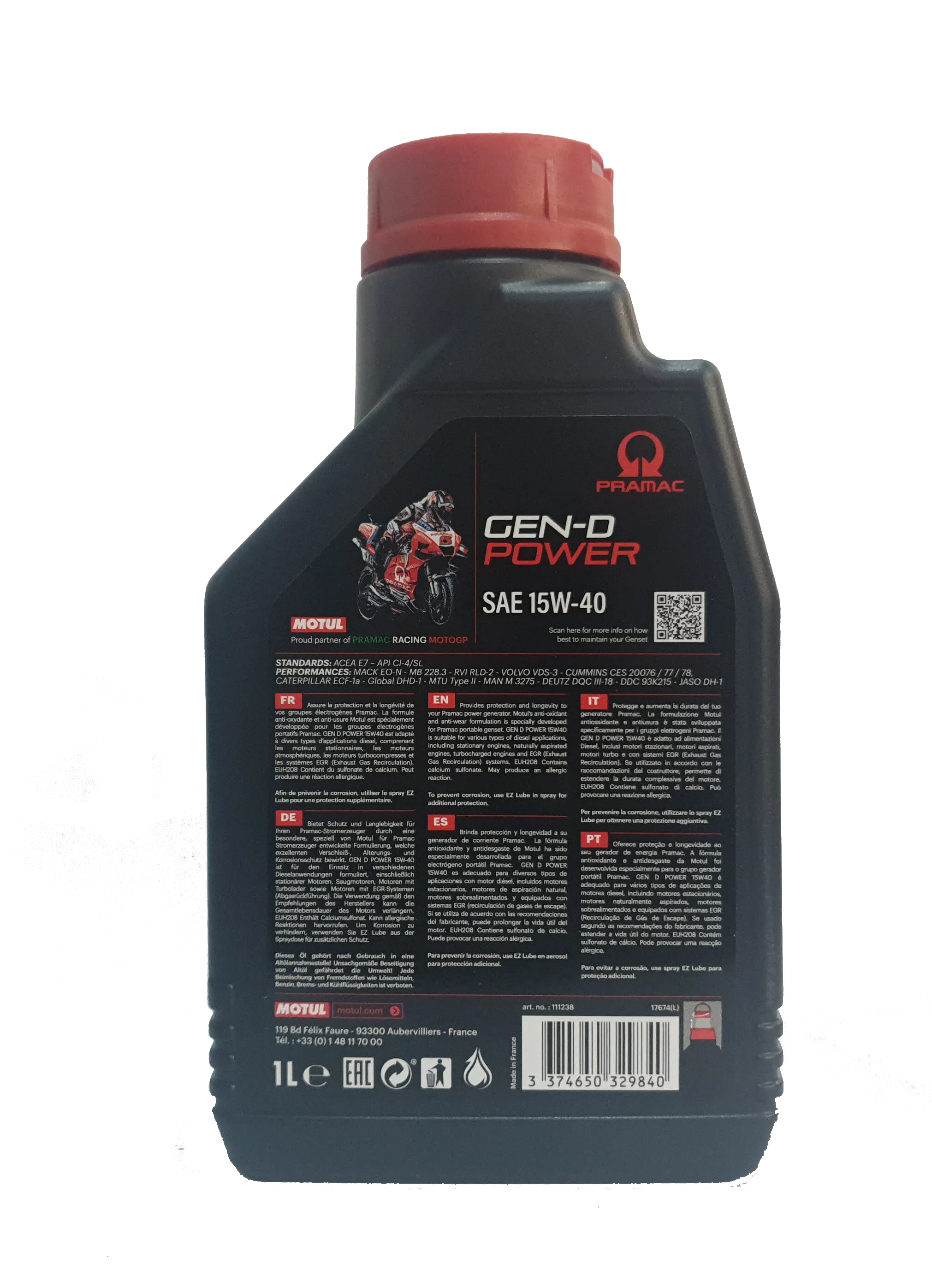 Pramac Generac Engine Oil 1 Litre P3OL00002