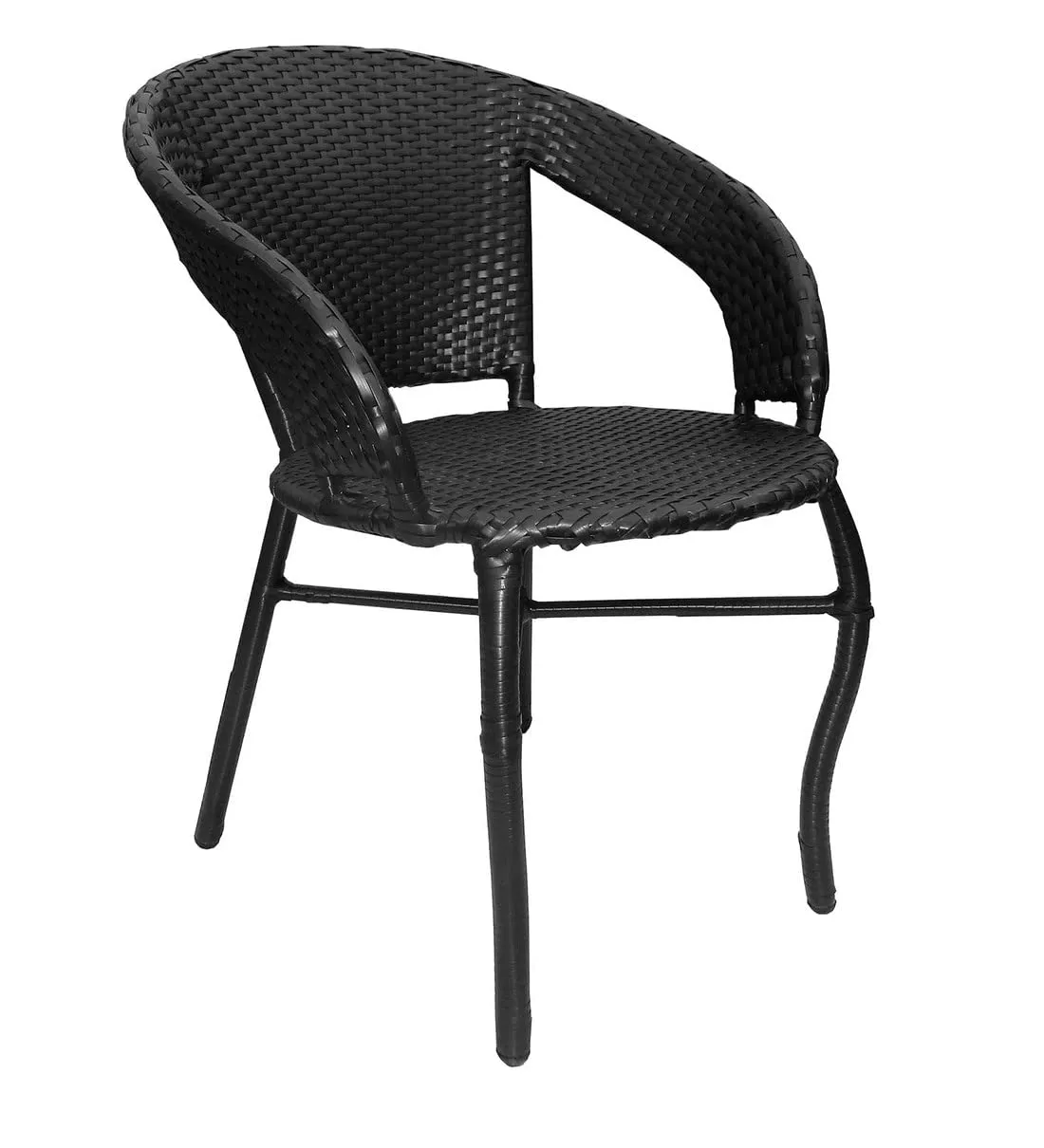 PRATHAM INDIA Beautiful Outdoor Garden Furniture Set for Coffee Table, Balcony Furniture, Office Furniture Patio Seating Set (Standard, Black(2 Chair 1 Table))