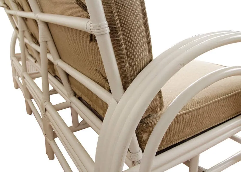 Pretzel Daybed - White with Taupe Covers