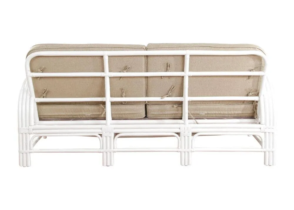 Pretzel Daybed - White with Taupe Covers