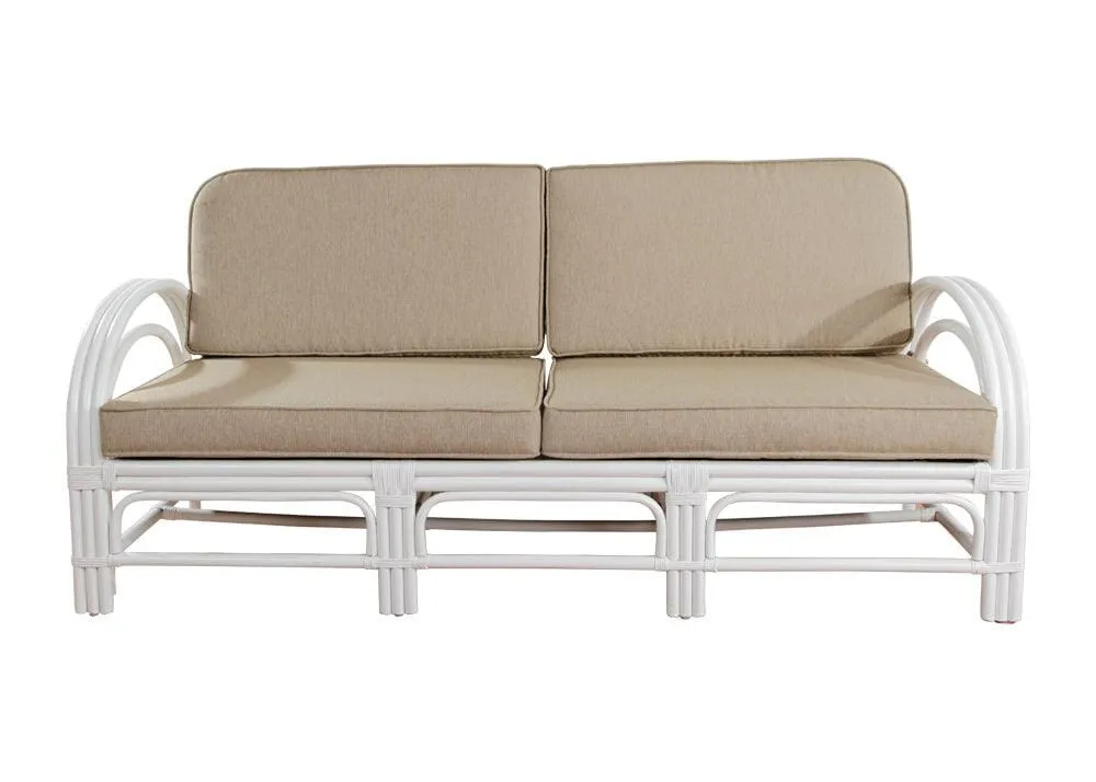 Pretzel Daybed - White with Taupe Covers