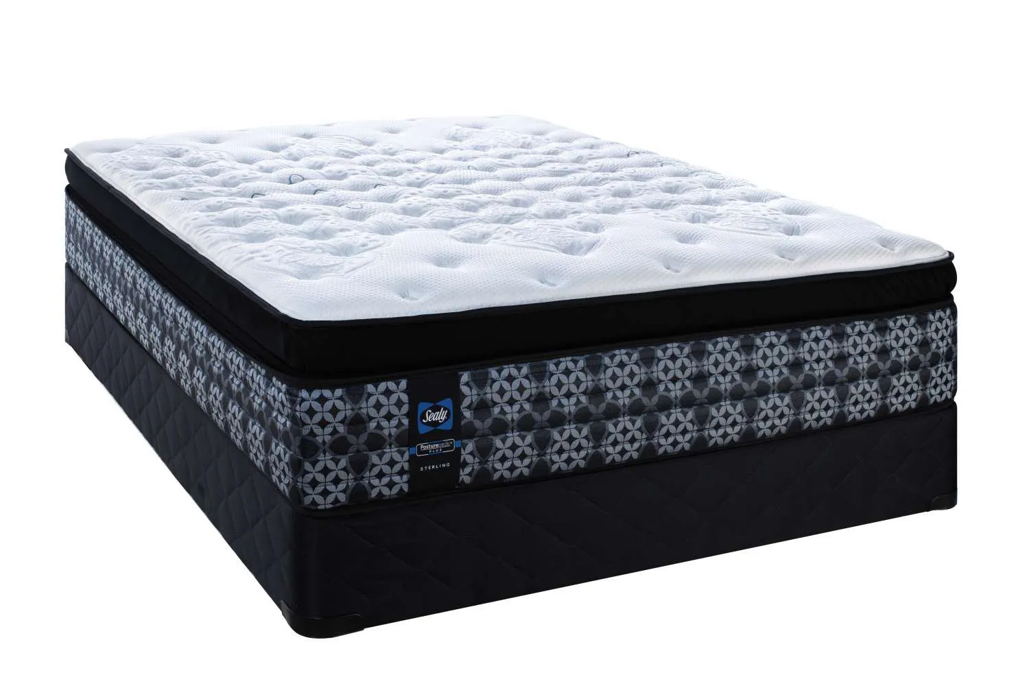 Sealy Posturepedic® Plus Sterling Series - Lily Plush Euro Pillowtop King Set
