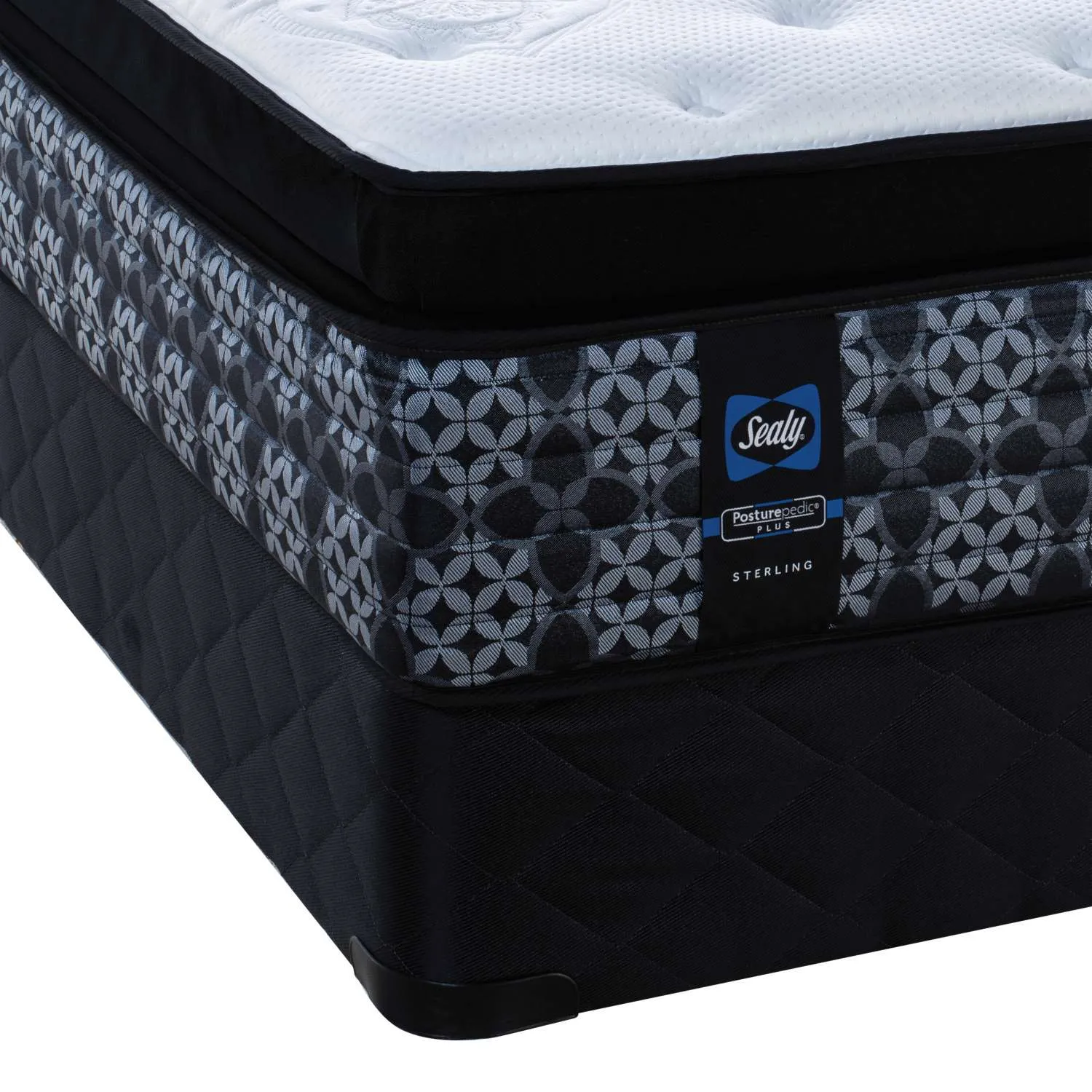 Sealy Posturepedic® Plus Sterling Series - Lily Plush Euro Pillowtop King Set