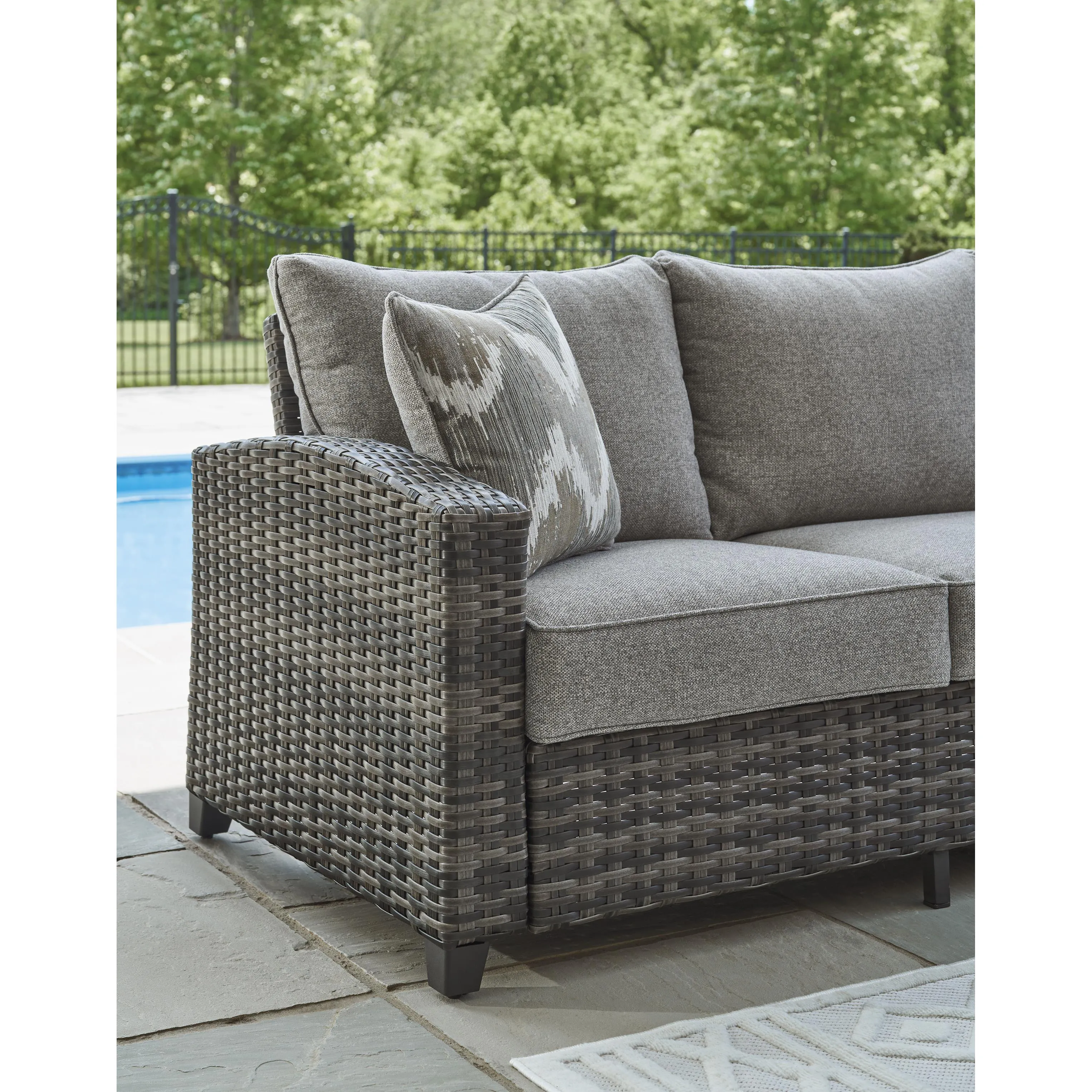 Signature Design by Ashley Oasis Court P335-081 Sofa/Chairs/Table Set