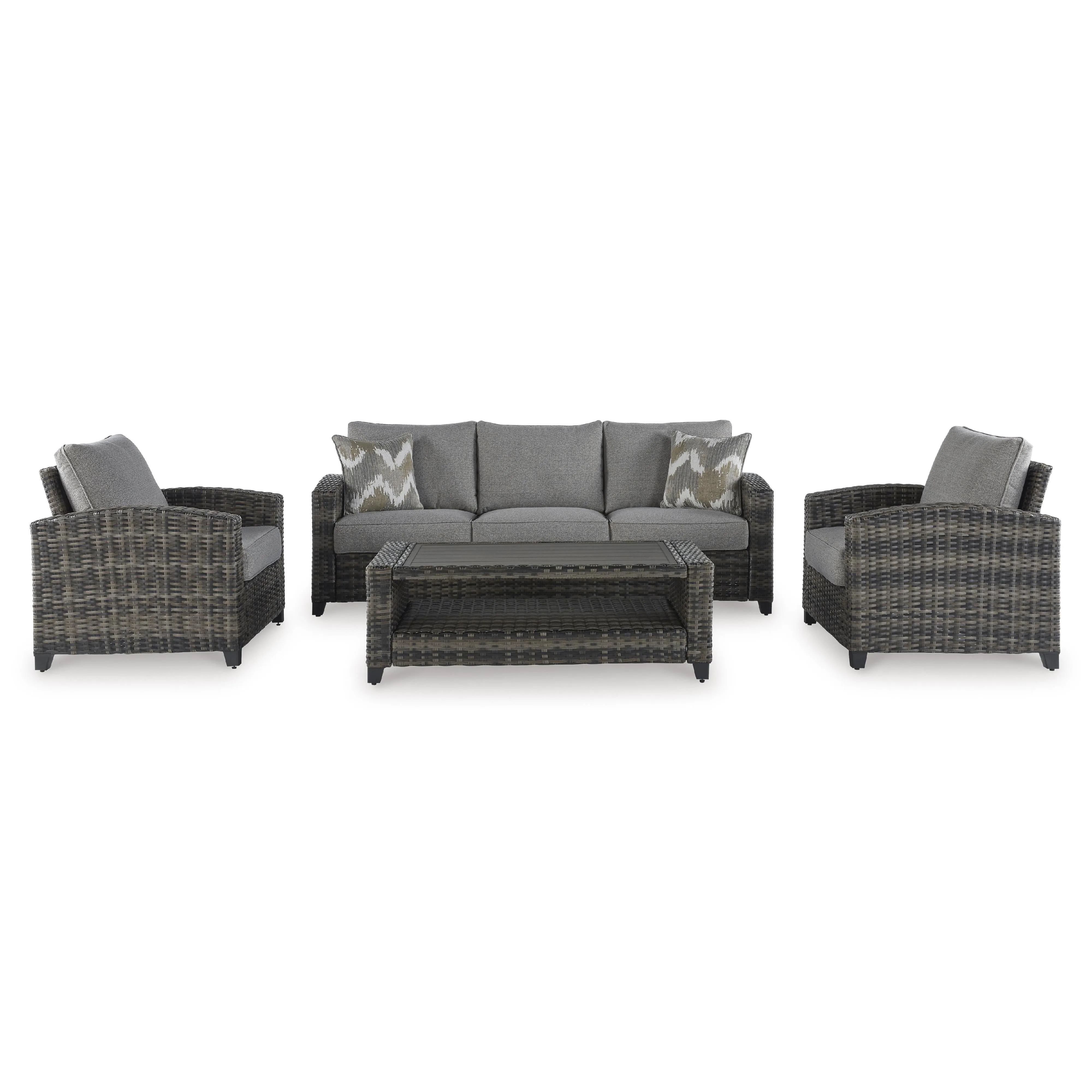 Signature Design by Ashley Oasis Court P335-081 Sofa/Chairs/Table Set